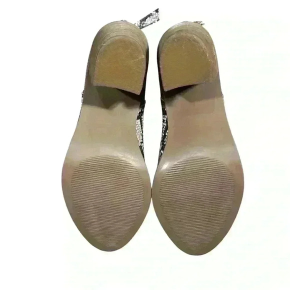 NORDSTROMS BP Jett Natural Snakeskin Faux Leather Bootie Size 8 - Picture 5 of 6